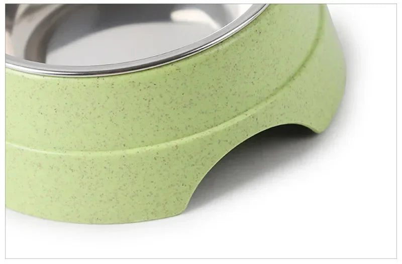 Double Pet Bowls Dog Food Water Feeder