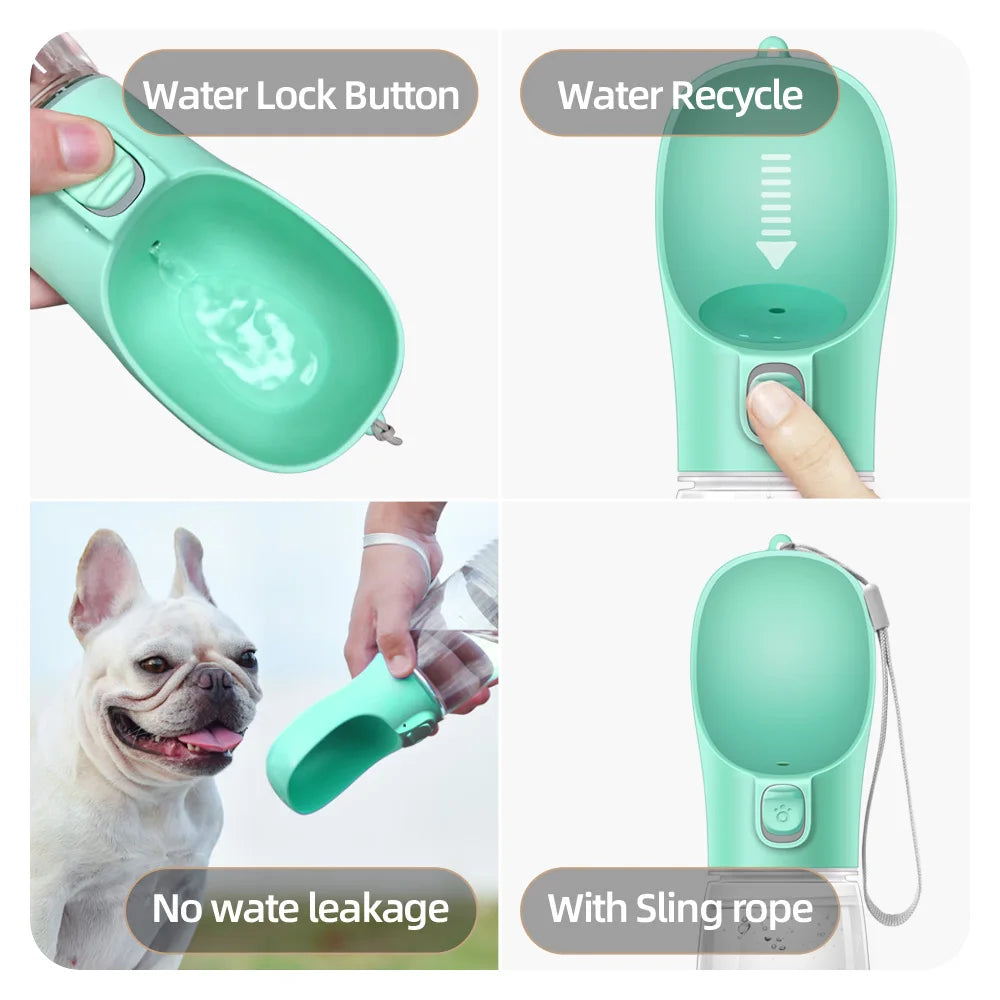 Dog Water Bottle For Pet Dogs Cats