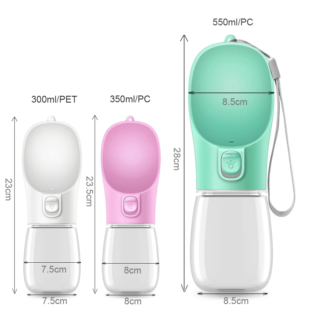 Dog Water Bottle For Pet Dogs Cats