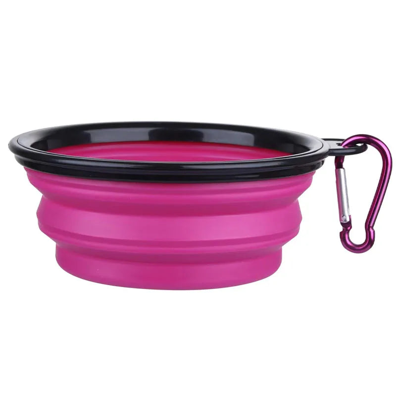 Dog Feeder Bowl 2 In 1 Pet Dispenser Outdoor Travel