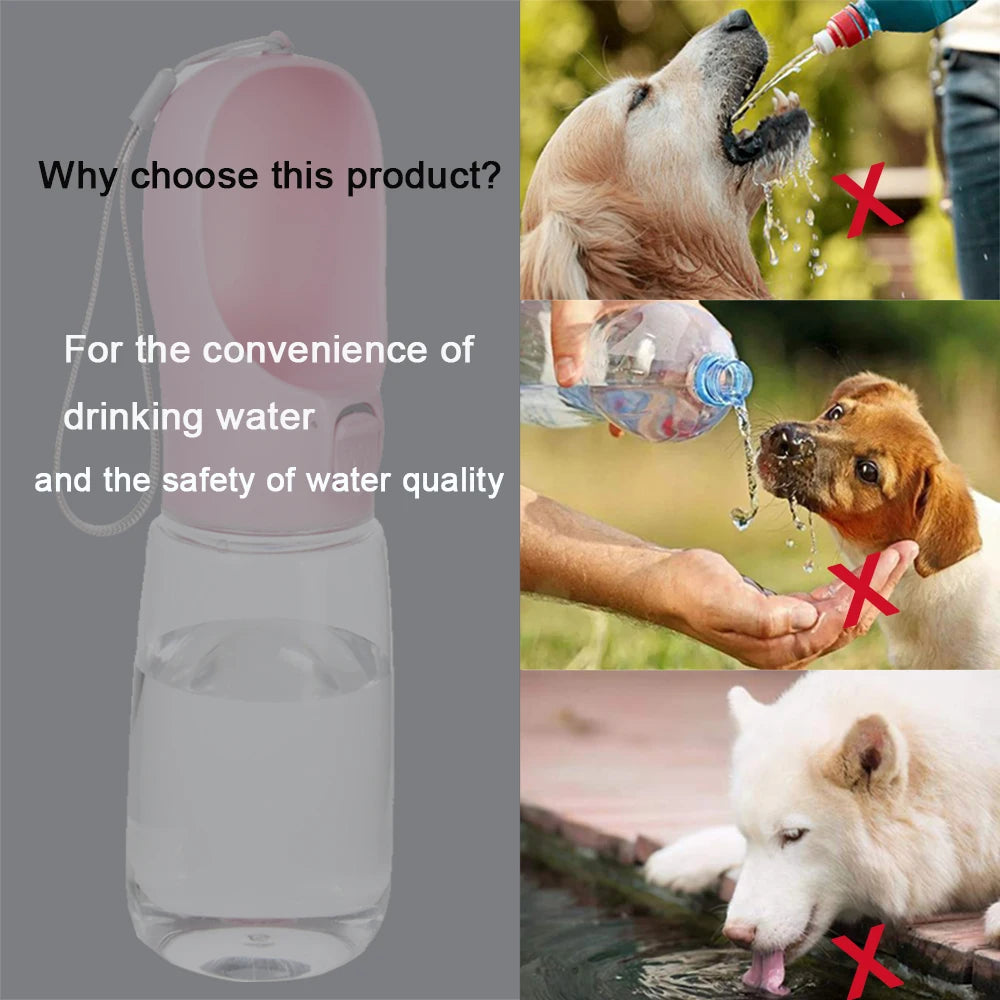 Dog Water Bottle For Pet Dogs Cats