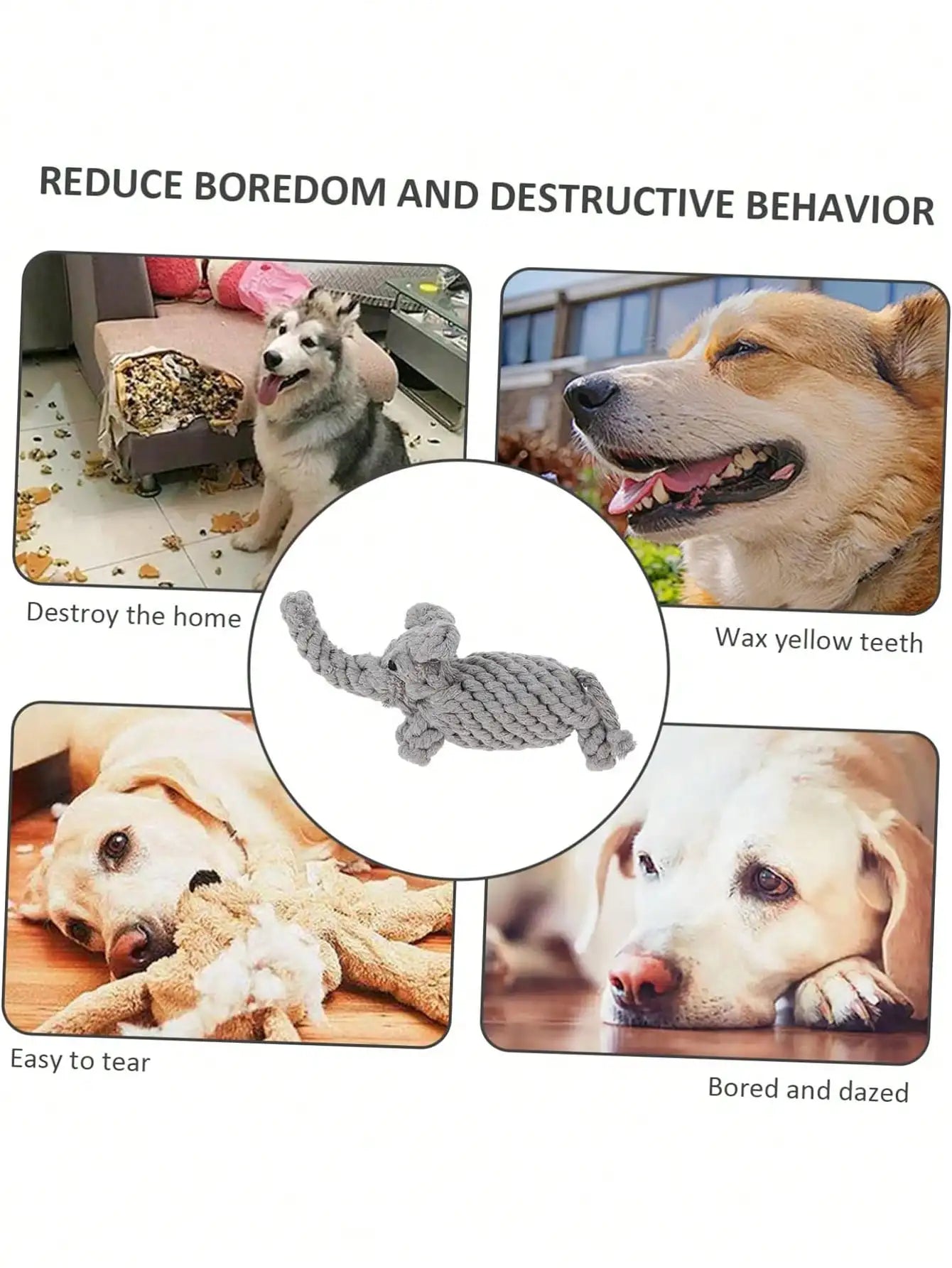 Hot rope knot grinding teeth resistant